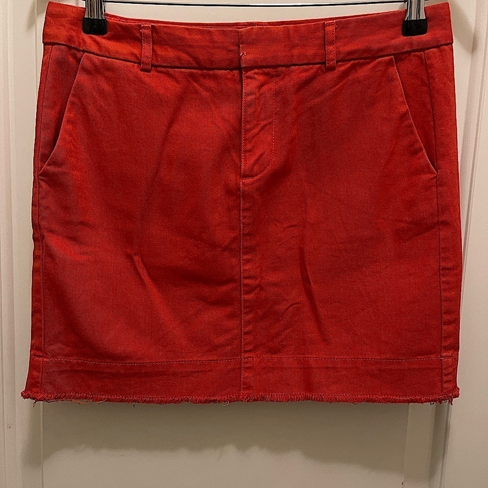 Orange Kaki GAP Mini Skirt